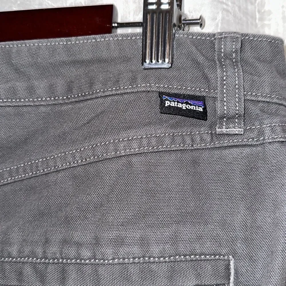 patagonia 6 Gray Mini Pencil Skirt 💯 Organic Cotton Plain Inner Details